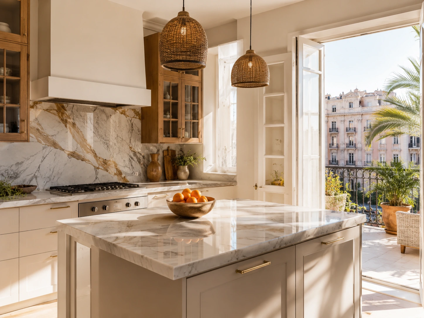 Real modern cocina interior illustrating material and finish choices that affect reforma cost.