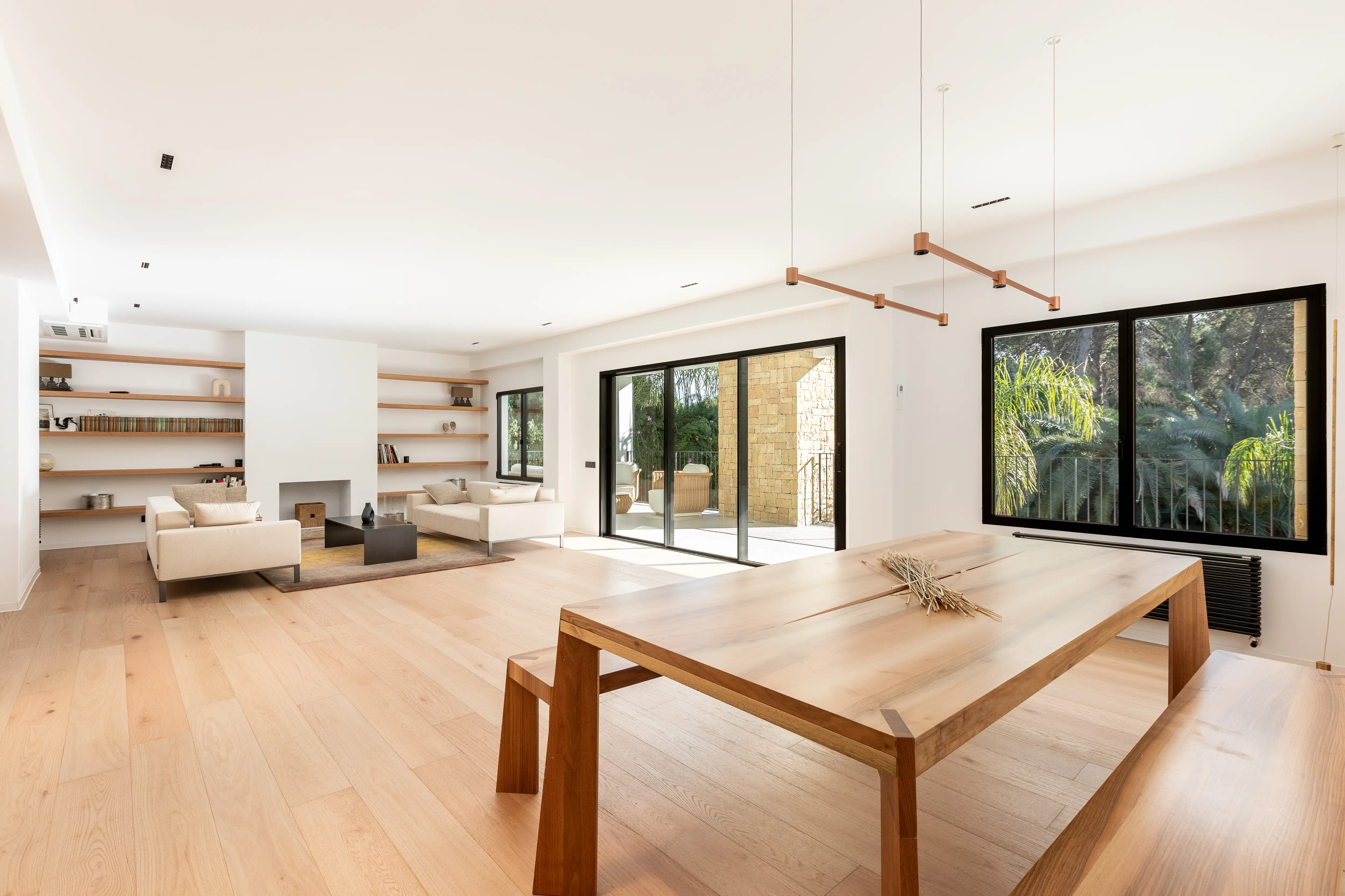Bright completed luxury reforma de vivienda en Valencia with considered living and dining interiors by YT Studio